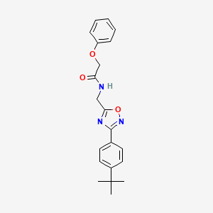 N-[[3-(4-tert-butylphenyl)-1,2,4-oxadiazol-5-yl]methyl]-2-phenoxyacetamide