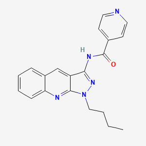 N-(1-butyl-1H-pyrazolo[3,4-b]quinolin-3-yl)isonicotinamide