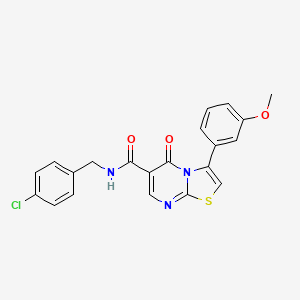 3-(3-methoxyphenyl)-5-oxo-N-[3-(trifluoromethyl)phenyl]-5H-[1,3]thiazolo[3,2-a]pyrimidine-6-carboxamide