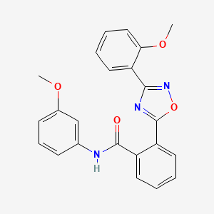 N-(3-methoxyphenyl)-2-[3-(2-methoxyphenyl)-1,2,4-oxadiazol-5-yl]benzamide