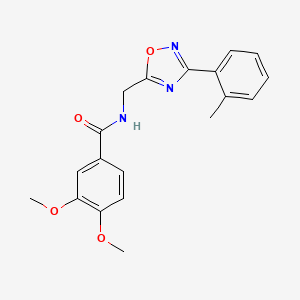 3,4-dimethoxy-N-[[3-(2-methylphenyl)-1,2,4-oxadiazol-5-yl]methyl]benzamide