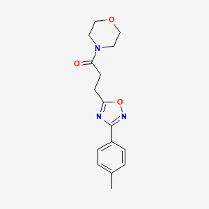 3-[3-(4-Methylphenyl)-1,2,4-oxadiazol-5-yl]-1-(morpholin-4-yl)propan-1-one