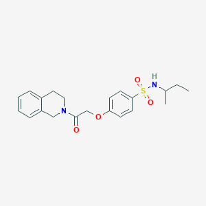 N-(sec-butyl)-4-(2-(3,4-dihydroisoquinolin-2(1H)-yl)-2-oxoethoxy)benzenesulfonamide