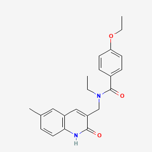 4-ethoxy-N-ethyl-N-((2-hydroxy-6-methylquinolin-3-yl)methyl)benzamide