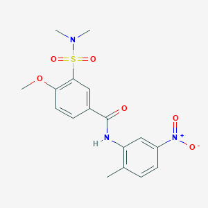 3-(dimethylsulfamoyl)-N-(diphenylmethyl)-4-methoxybenzamide