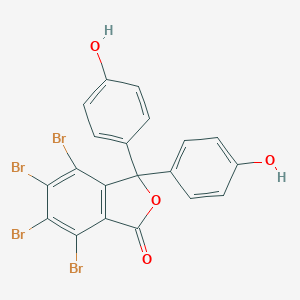 molecular formula C20H10Br4O4 B076860 1(3H)-异苯并呋喃酮，4,5,6,7-四溴-3,3-双(4-羟苯基)- CAS No. 13027-28-6