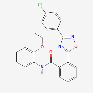 2-(3-(4-chlorophenyl)-1,2,4-oxadiazol-5-yl)-N-(2-ethoxyphenyl)benzamide