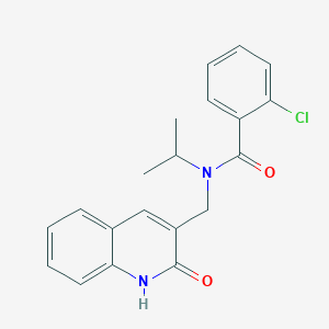 2-chloro-N-((2-hydroxyquinolin-3-yl)methyl)-N-isopropylbenzamide