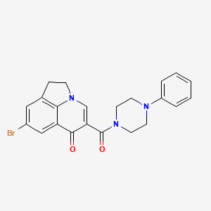 8-bromo-5-(4-phenylpiperazine-1-carbonyl)-1H-pyrrolo[3,2,1-ij]quinolin-6(2H)-one