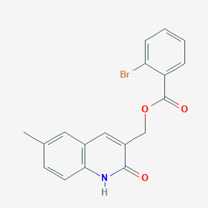 (2-hydroxy-6-methylquinolin-3-yl)methyl 2-bromobenzoate