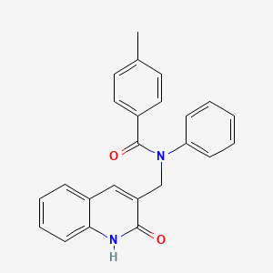 N-((2-hydroxyquinolin-3-yl)methyl)-4-methyl-N-phenylbenzamide