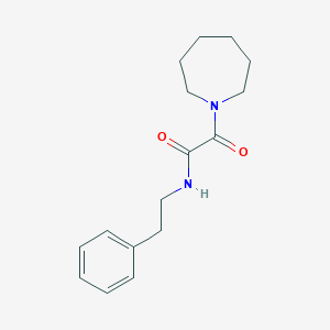 molecular formula C16H22N2O2 B7686269 2-(azepan-1-yl)-2-oxo-N-phenethylacetamide 