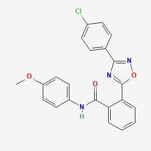 2-(3-(4-chlorophenyl)-1,2,4-oxadiazol-5-yl)-N-(4-methoxyphenyl)benzamide