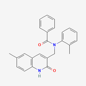 N-((2-hydroxy-6-methylquinolin-3-yl)methyl)-N-(o-tolyl)benzamide