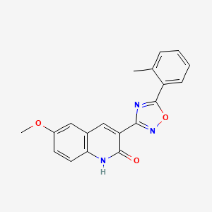 6-methoxy-3-(5-(o-tolyl)-1,2,4-oxadiazol-3-yl)quinolin-2-ol