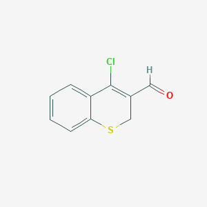 molecular formula C10H7ClOS B076865 4-Chloro-2H-1-benzothiopyran-3-carboxaldehyde CAS No. 14063-83-3