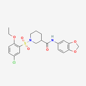 1-[1-(5-chloro-2-ethoxybenzenesulfonyl)piperidine-4-carbonyl]-4-methylpiperazine