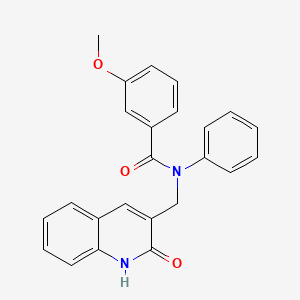 N-((2-hydroxyquinolin-3-yl)methyl)-3-methoxy-N-phenylbenzamide