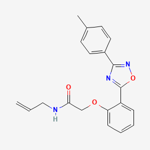 N-allyl-2-(2-(3-(p-tolyl)-1,2,4-oxadiazol-5-yl)phenoxy)acetamide