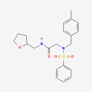 2-{N-[(4-methylphenyl)methyl]benzenesulfonamido}-N-[3-(propan-2-yloxy)propyl]acetamide