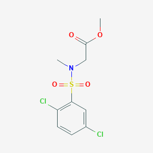 molecular formula C10H11Cl2NO4S B7686792 Methyl 2-(2,5-dichloro-N-methylphenylsulfonamido)acetate CAS No. 839692-60-3
