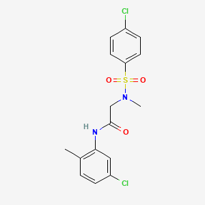 N-cyclohexyl-2-(N-methyl4-chlorobenzenesulfonamido)acetamide