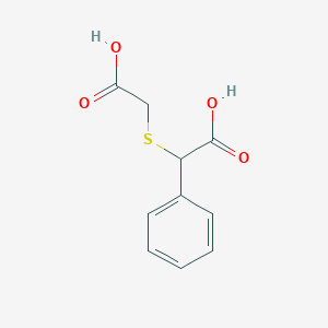 molecular formula C10H10O4S B076870 2-(Carboxymethylsulfanyl)-2-phenylacetic acid CAS No. 13330-93-3