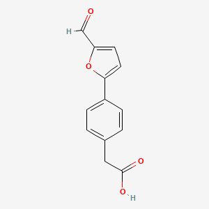 2-(4-(5-Formylfuran-2-yl)phenyl)acetic acid