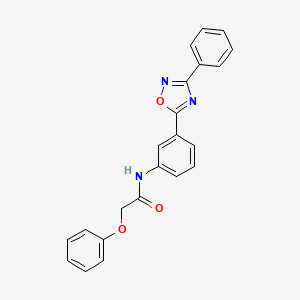 2-phenoxy-N-(3-(3-phenyl-1,2,4-oxadiazol-5-yl)phenyl)acetamide