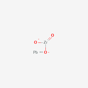 molecular formula O3PbZr B076873 二氧化(氧)锆;铅(2+) CAS No. 12060-01-4