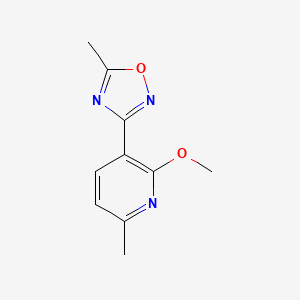 3-(2-methoxy-6-methylpyridin-3-yl)-5-methyl-1,2,4-oxadiazole