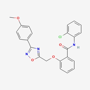 N-(2-chlorophenyl)-2-((3-(4-methoxyphenyl)-1,2,4-oxadiazol-5-yl)methoxy)benzamide