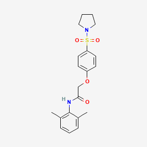 N-(2,6-dimethylphenyl)-2-(4-(pyrrolidin-1-ylsulfonyl)phenoxy)acetamide