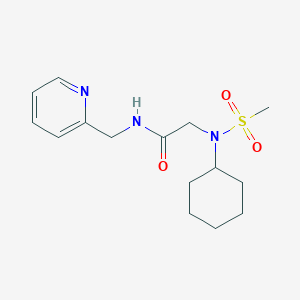 2-(N-cyclohexylmethanesulfonamido)-N-[2-(3,4-dimethoxyphenyl)ethyl]acetamide