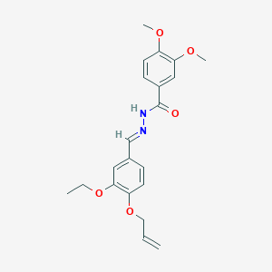 N-[(4-methoxyphenyl)methyl]-2,2-diphenylacetamide