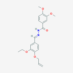 molecular formula C21H24N2O5 B7687606 N-[(4-methoxyphenyl)methyl]-2,2-diphenylacetamide 