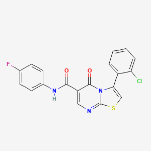 N-benzyl-3-(2-chlorophenyl)-N-methyl-5-oxo-5H-[1,3]thiazolo[3,2-a]pyrimidine-6-carboxamide