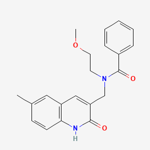 N-((2-hydroxy-6-methylquinolin-3-yl)methyl)-N-(2-methoxyethyl)benzamide