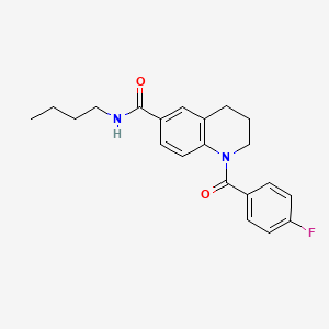 N-butyl-1-(4-fluorobenzoyl)-1,2,3,4-tetrahydroquinoline-6-carboxamide