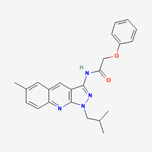 N-(1-isobutyl-6-methyl-1H-pyrazolo[3,4-b]quinolin-3-yl)-2-phenoxyacetamide