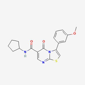 N-(3-chloro-2-methylphenyl)-3-(3-methoxyphenyl)-5-oxo-5H-[1,3]thiazolo[3,2-a]pyrimidine-6-carboxamide