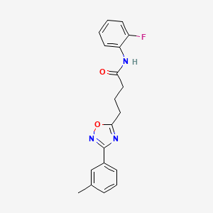 N-(2-fluorophenyl)-4-(3-(m-tolyl)-1,2,4-oxadiazol-5-yl)butanamide