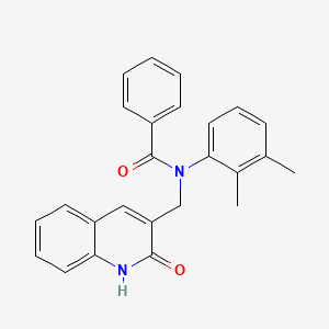 molecular formula C25H22N2O2 B7687920 N-(2,3-dimethylphenyl)-N-((2-hydroxyquinolin-3-yl)methyl)benzamide 