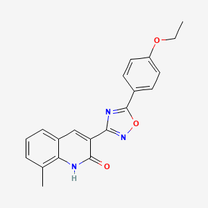 3-(5-(4-ethoxyphenyl)-1,2,4-oxadiazol-3-yl)-8-methylquinolin-2-ol