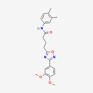 4-(3-(3,4-dimethoxyphenyl)-1,2,4-oxadiazol-5-yl)-N-(3,4-dimethylphenyl)butanamide