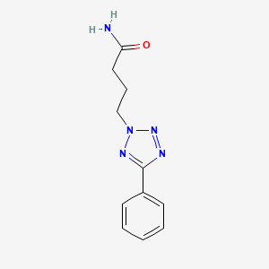 molecular formula C11H13N5O B7688121 4-(5-Phenyl-2H-tetrazol-2-yl)butanamide 