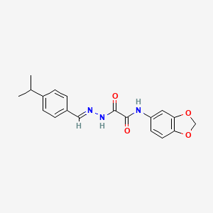 molecular formula C19H19N3O4 B7688244 N'-(2H-1,3-benzodioxol-5-yl)-N-(prop-2-en-1-yl)ethanediamide 