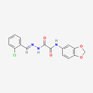 molecular formula C16H12ClN3O4 B7688400 N'-(2H-1,3-benzodioxol-5-yl)-N-(propan-2-yl)ethanediamide 