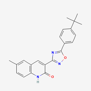 3-(5-(4-(tert-butyl)phenyl)-1,2,4-oxadiazol-3-yl)-6-methylquinolin-2-ol