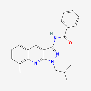 N-(1-isobutyl-8-methyl-1H-pyrazolo[3,4-b]quinolin-3-yl)benzamide